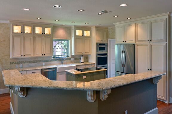 kitchen remodel done in light colors